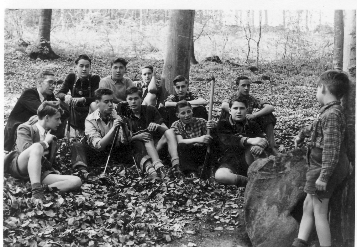 1953 Schueler auf einer Expedition